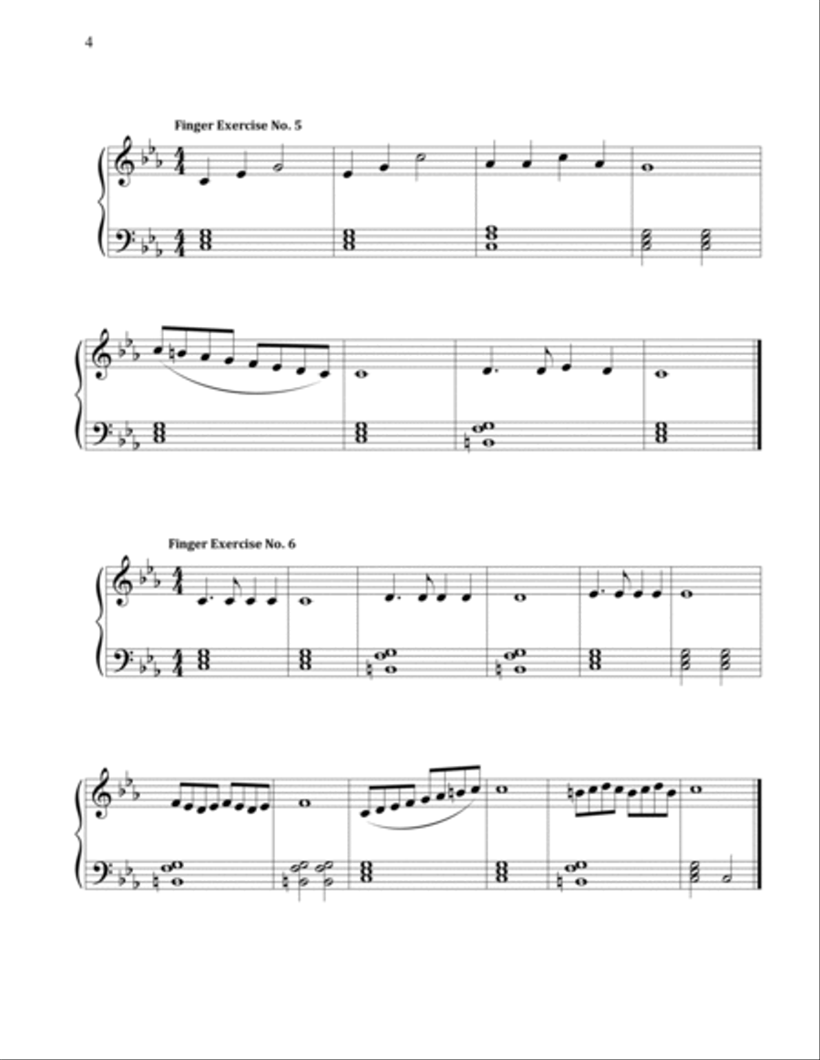 Finger Exercise Collection for Harmonic Minor Scales Piano Method scores gallery preview page 4