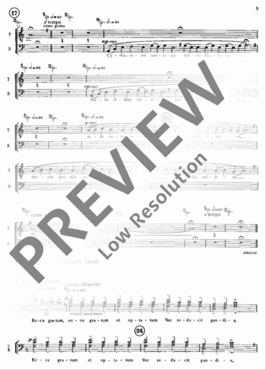 Carmina Burana Part scores gallery preview page 7