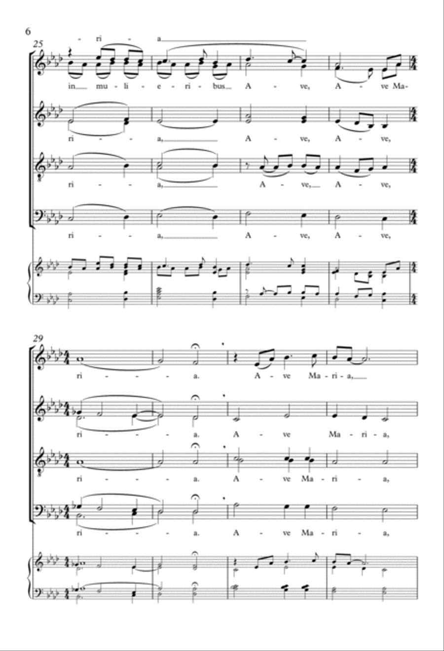 Ave Maria Ave Maria Divisi scores gallery preview page 4
