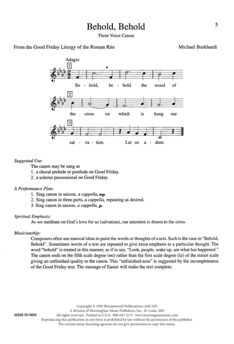 Canons for the Church Year, Set 2 (Downloadable)