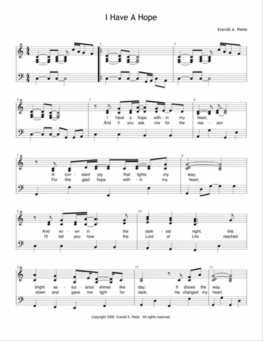 I Have a Hope Voice scores gallery preview page 1
