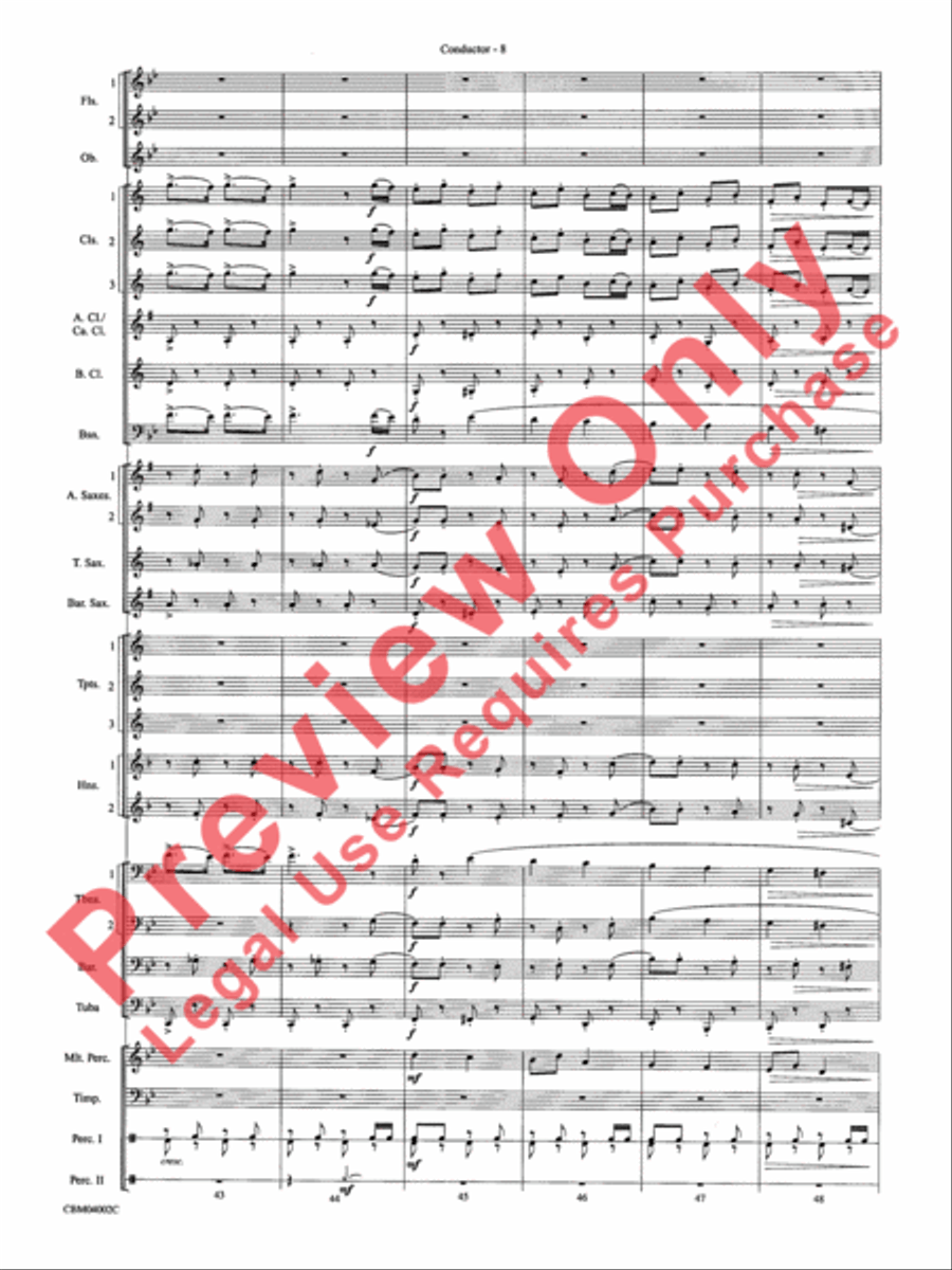 The Dam Busters Concert March Concert Band scores gallery preview page 11
