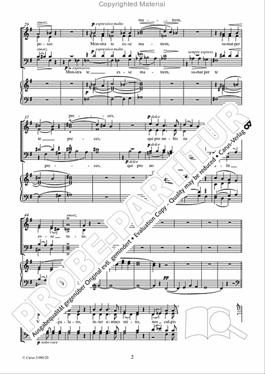 Ave maris stella (Ave maris stella (Ave, Stern der Meere)) 4-Part scores gallery preview page 3