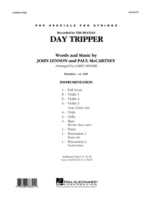 Day Tripper - Full Score