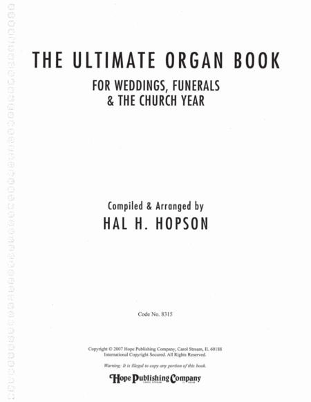 The Ultimate Organ Book