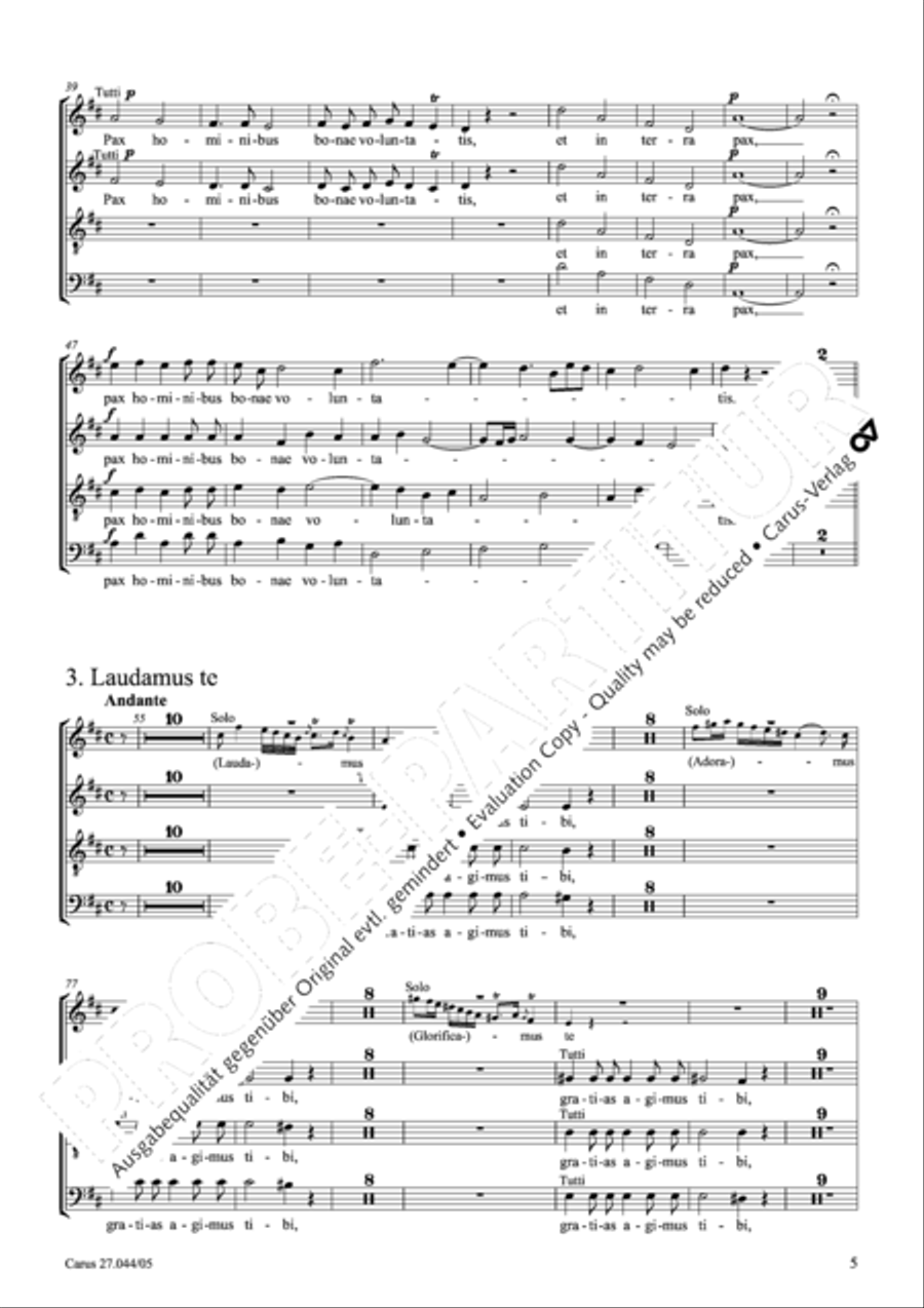 Messa per il Santissimo Natale 4-Part scores gallery preview page 6