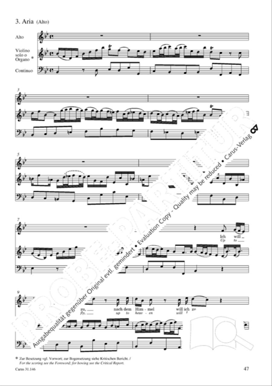 Through bitter tribulation we enter into God's kingdom (Wir mussen durch viel Trubsal in das Reich Gottes eingehen) 4-Part scores gallery preview page 48