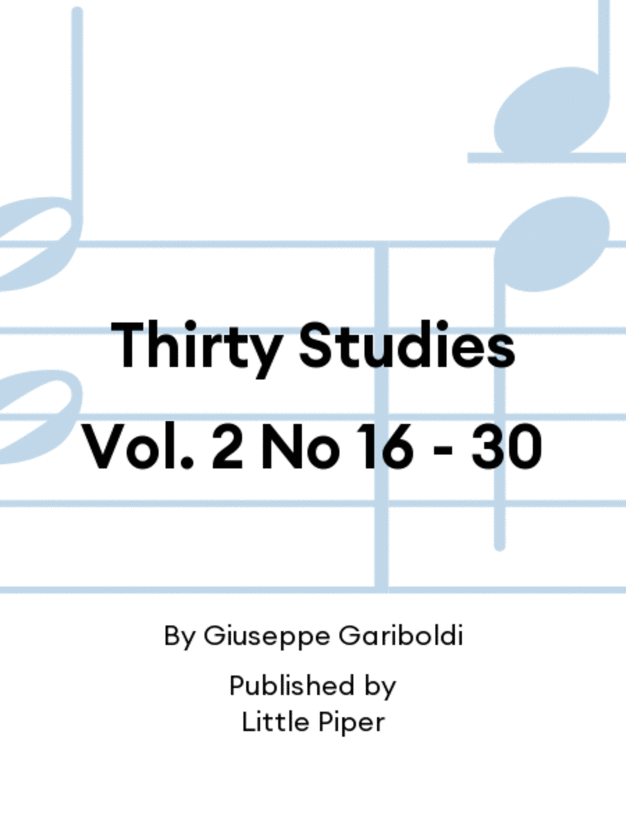 Thirty Studies Vol. 2 No 16 - 30