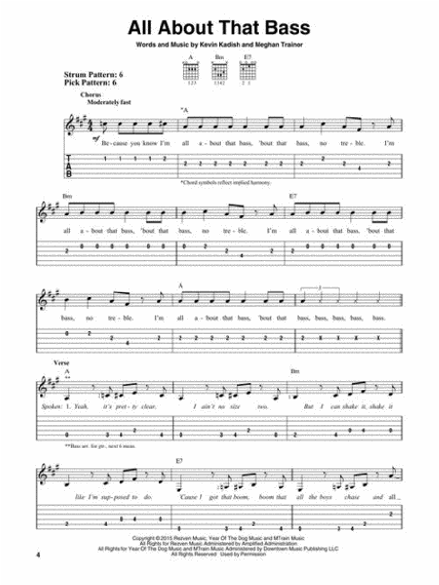 Easy Guitar Sheet Music 2010-2019 Electric Guitar scores gallery preview page 4