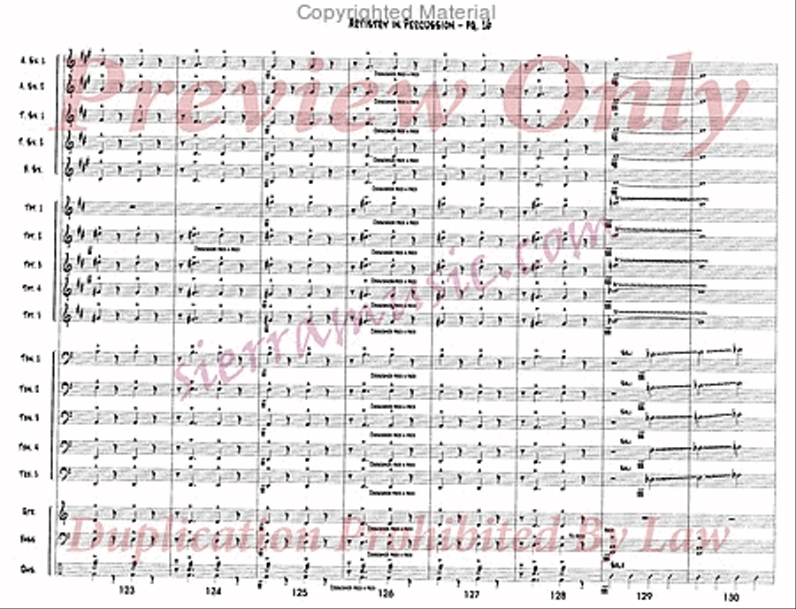 Artistry In Percussion Jazz Ensemble scores gallery preview page 17