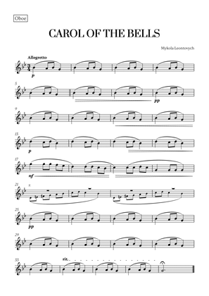 Carol of the Bells (Very Easy/Beginner) (for Oboe)