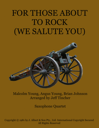 Book cover for For Those About To Rock (we Salute You)