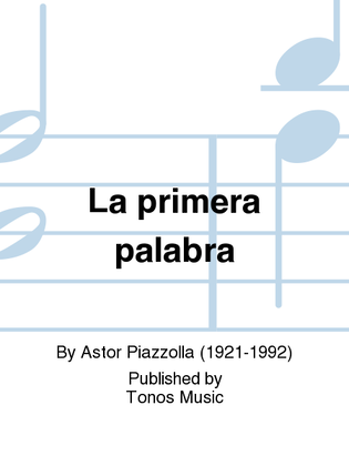 Book cover for La primera palabra