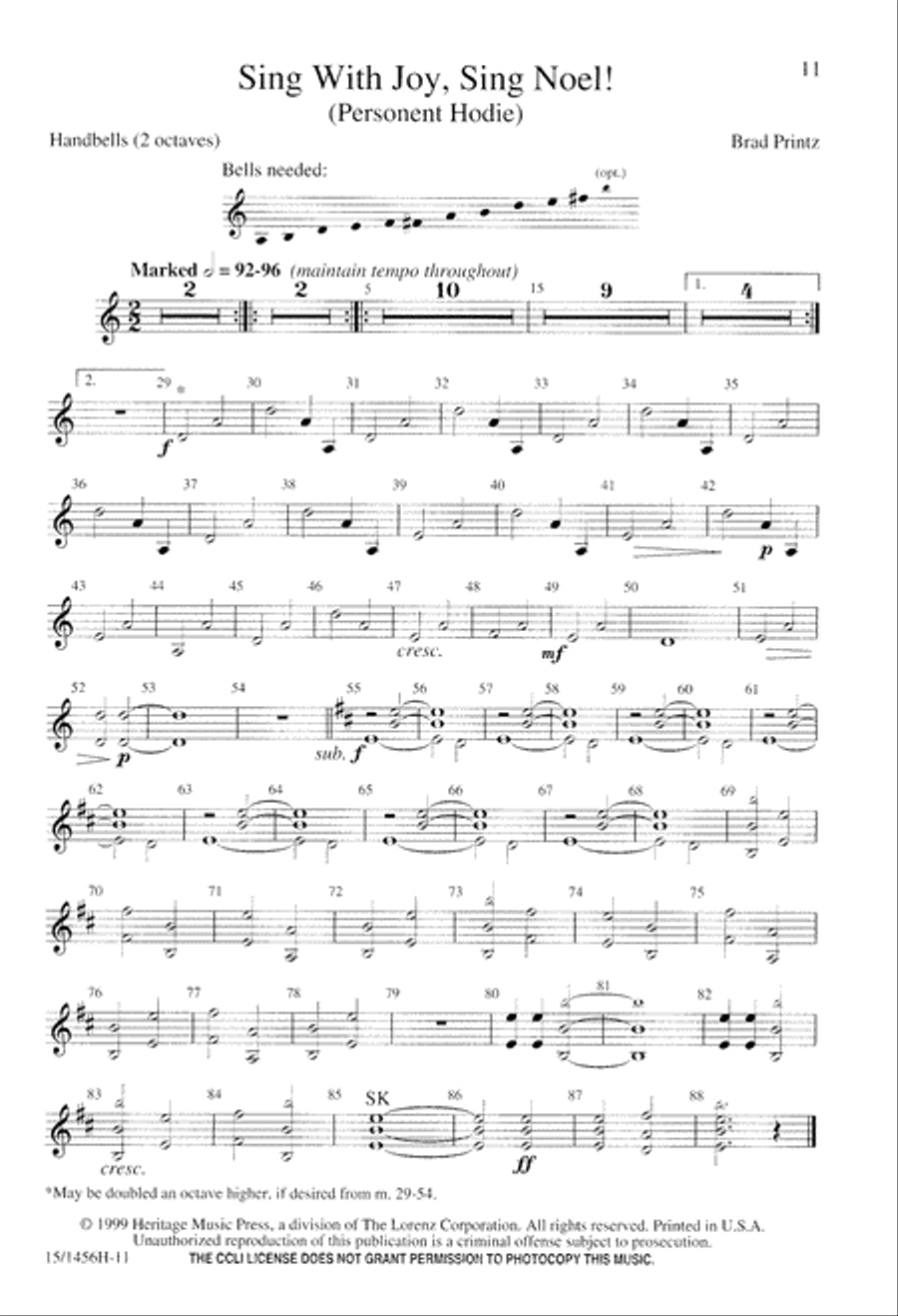 Sing With Joy, Sing Noel 2-Part scores gallery preview page 11