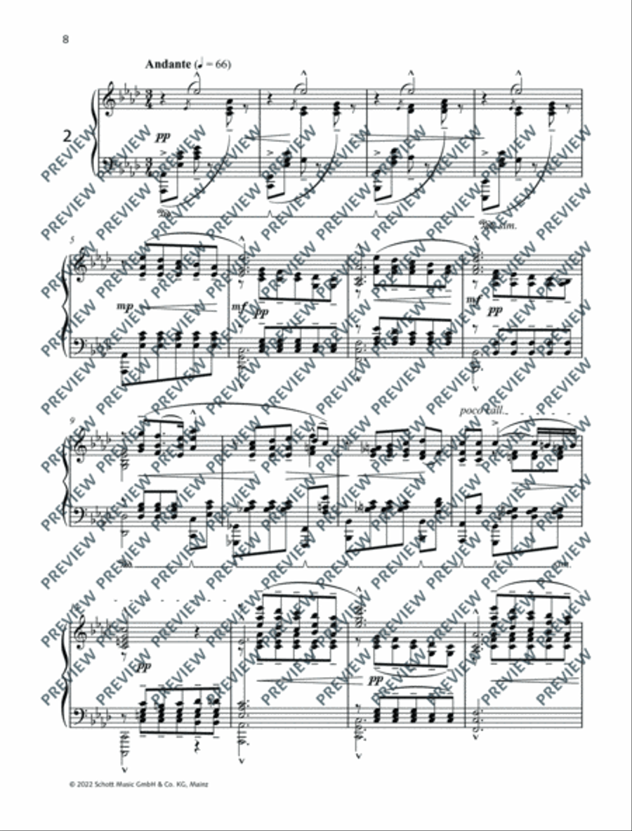 Three Fours Piano Solo scores gallery preview page 9