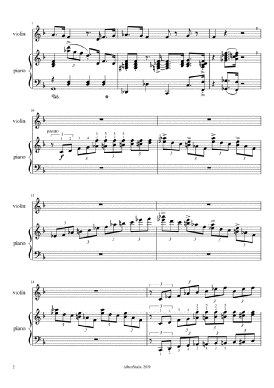 Sentimentality Sentimentality Violin Solo scores gallery preview page 2