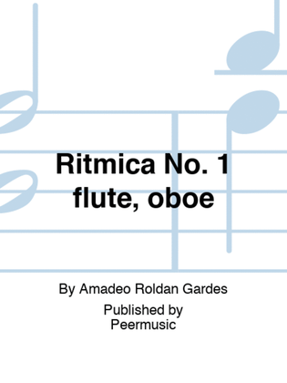Book cover for Ritmica No. 1 flute, oboe