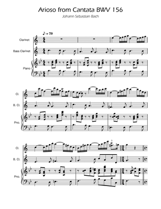 Arioso BWV 156 - Clarinet Duet w/ Piano