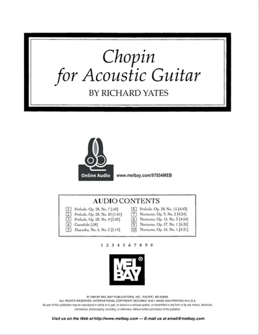 Chopin for Acoustic Guitar Acoustic Guitar scores gallery preview page 2
