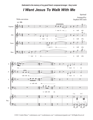 Book cover for I Want Jesus To Walk With Me (SATB)