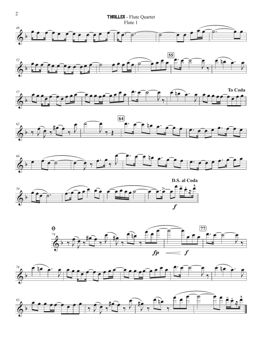 The Best Of Michael Jackson Pvg Collection Flute Quartet scores gallery preview page 6