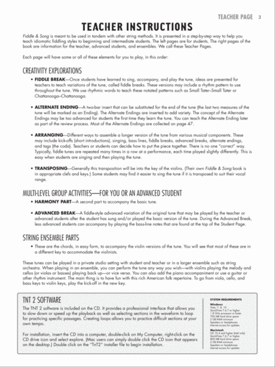Fiddle & Song, Book 1 Chamber Orchestra scores gallery preview page 4