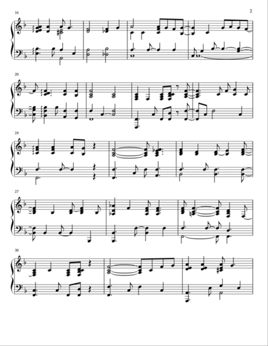 This Little Light of Mine [arr. for solo piano] Piano Solo scores gallery preview page 2