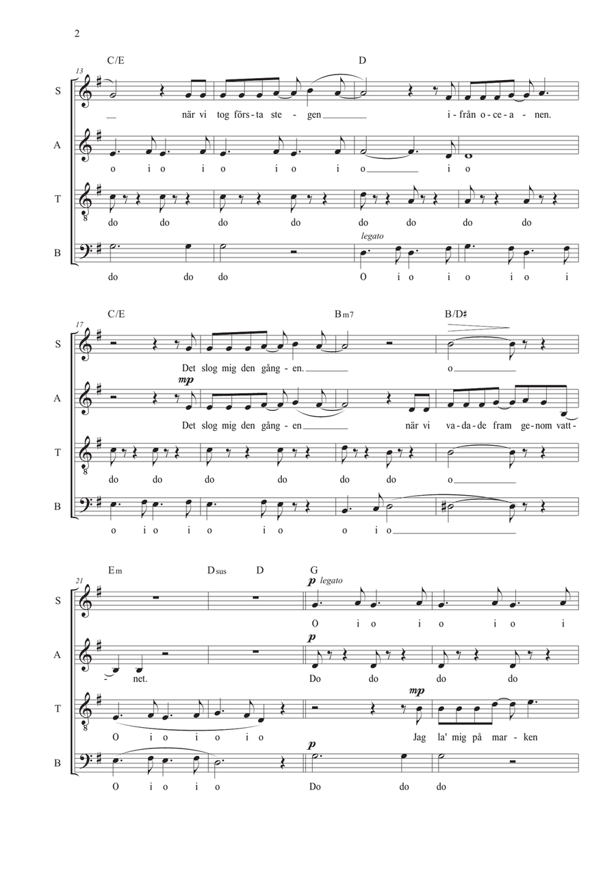 En Stund Pa Jorden 4-Part scores gallery preview page 2