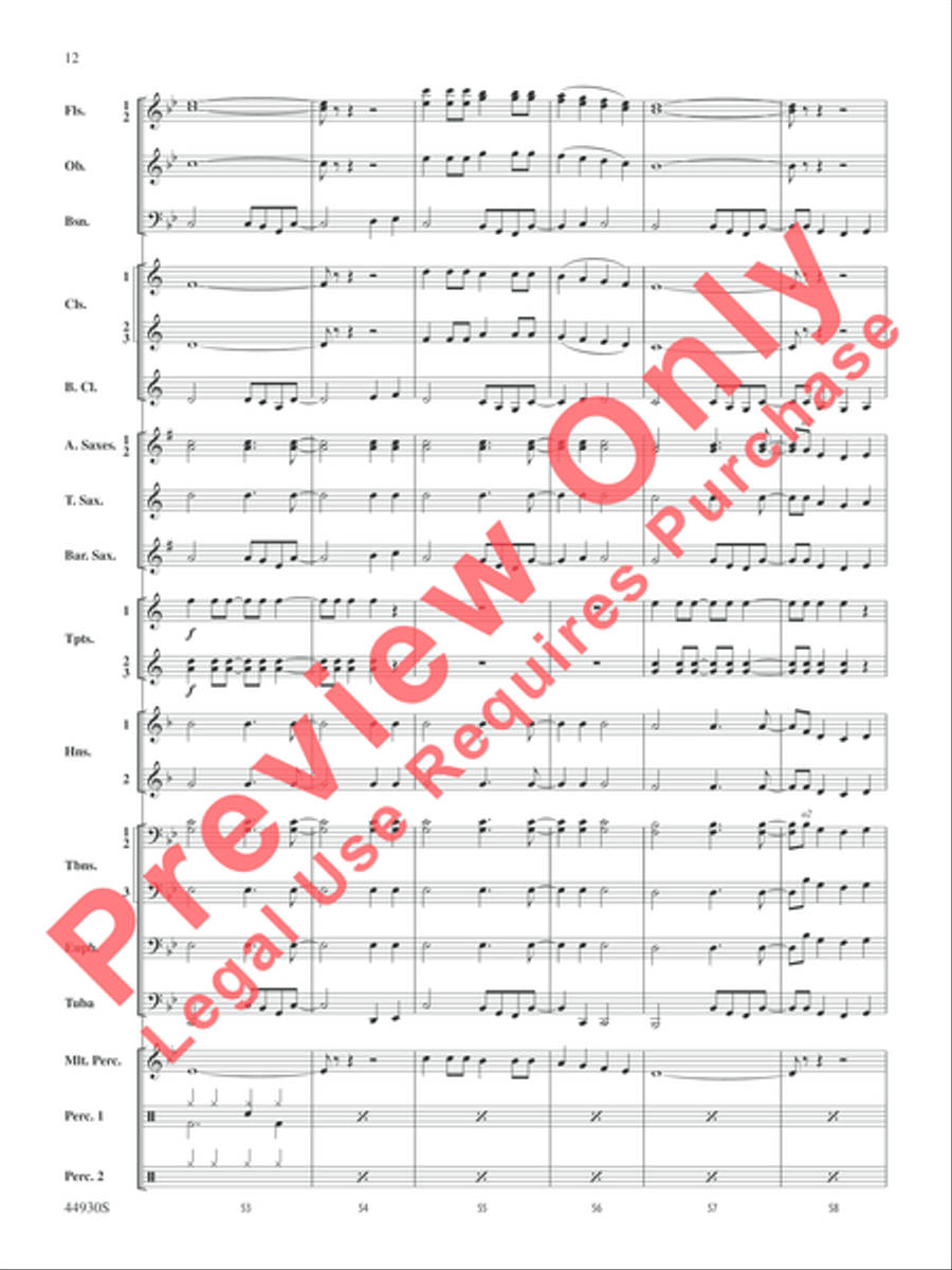 Christmas Vacation Christmas Vacation Concert Band scores gallery preview page 12