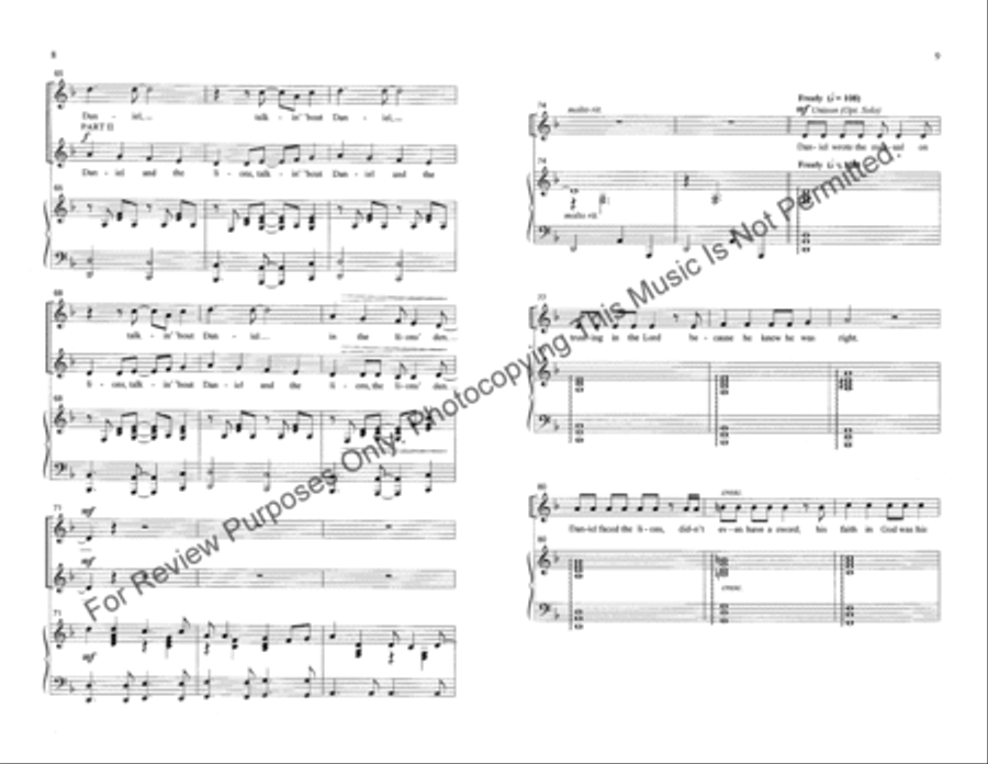 Daniel 2-Part scores gallery preview page 5