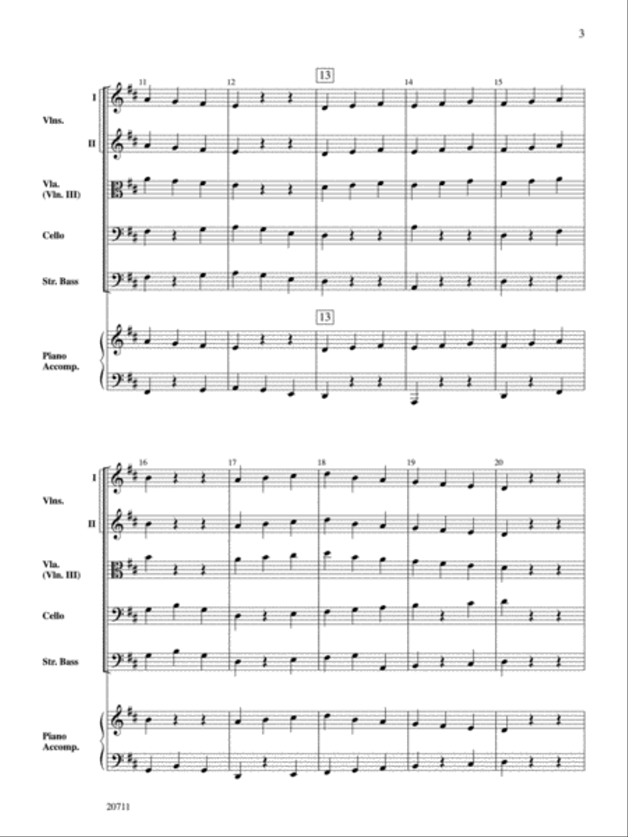 Scaling Mount Pizzicato String Orchestra scores gallery preview page 3