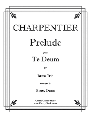 Book cover for Prelude from Te Deum for Brass Trio