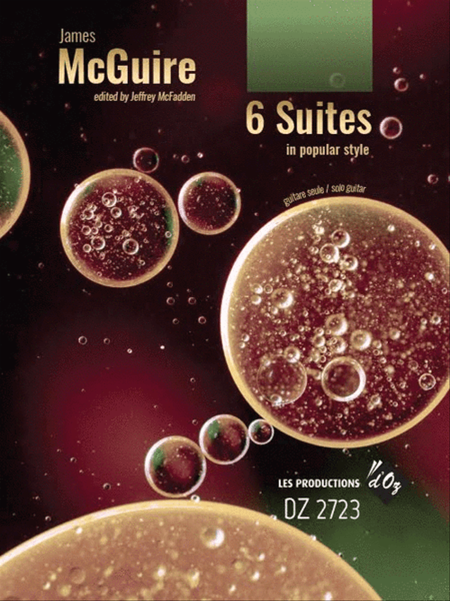 6 Suites in popular style Classical Guitar scores gallery preview page 1