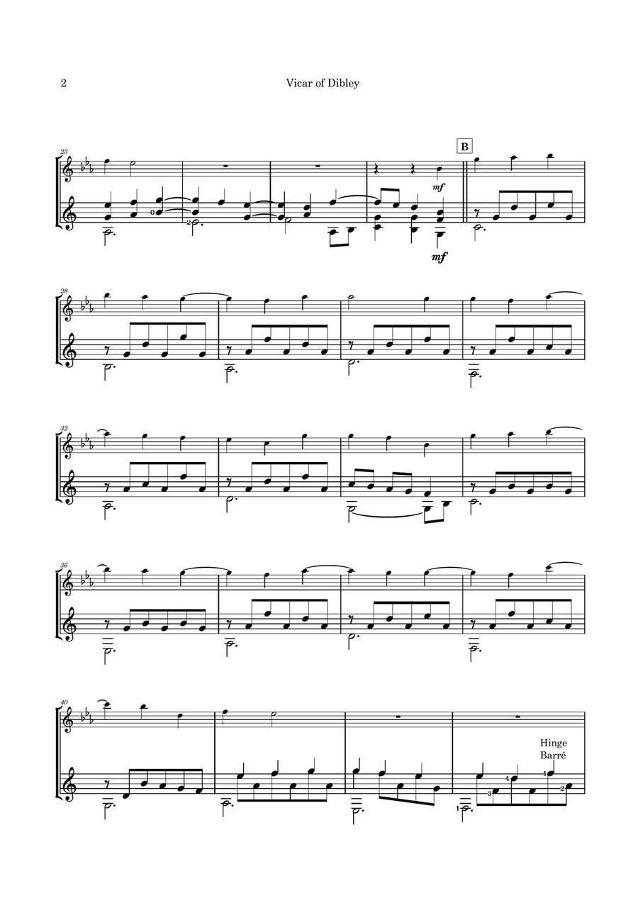 Psalm 23 (theme From The Vicar Of Dibley) Flute scores gallery preview page 5