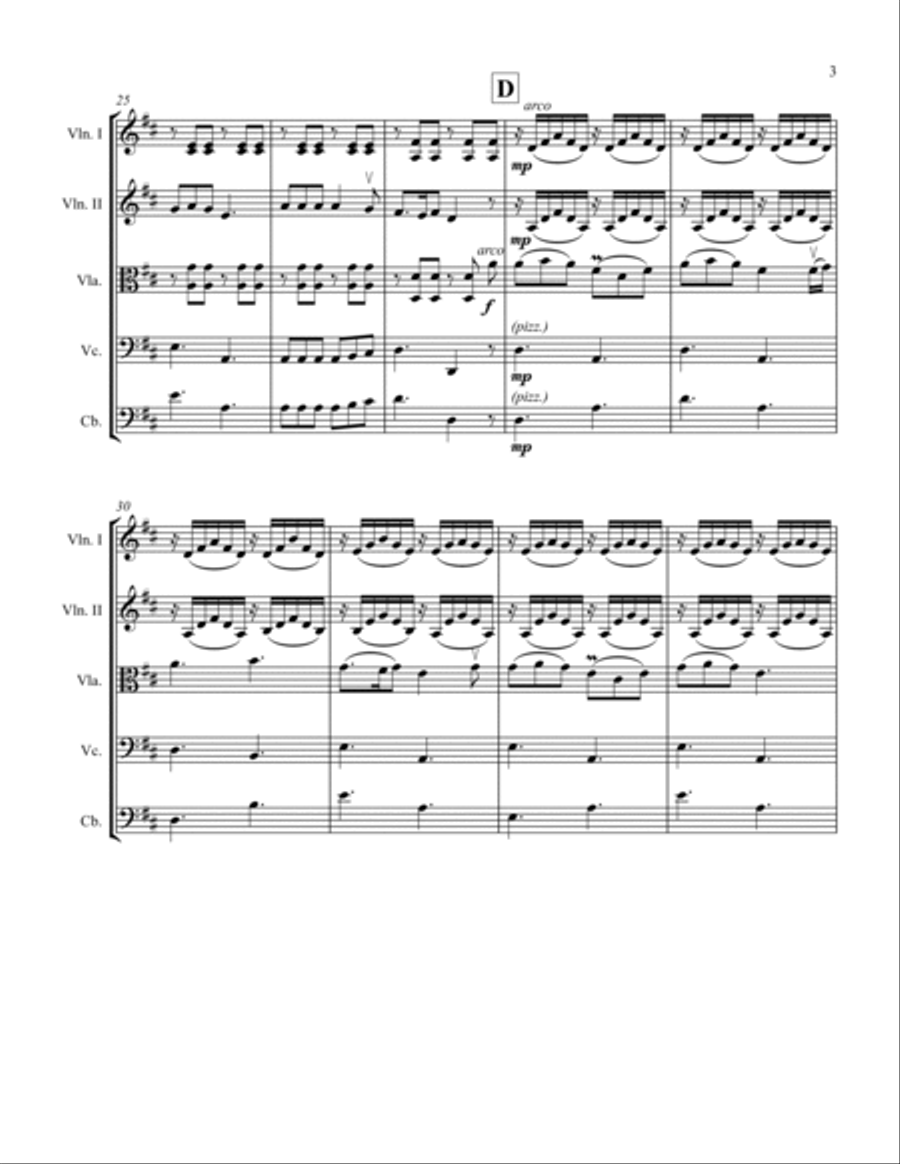 Blow the Man Down Blow the Man Down String Orchestra scores gallery preview page 3