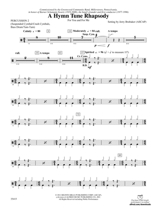 A Hymn Tune Rhapsody: 2nd Percussion