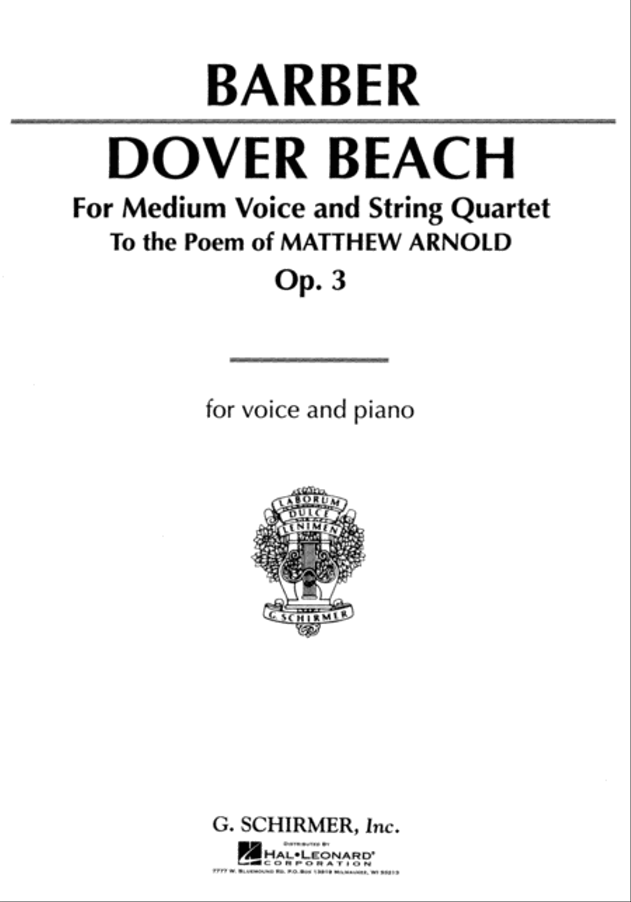 Dover Beach Dover Beach Voice scores gallery preview page 1