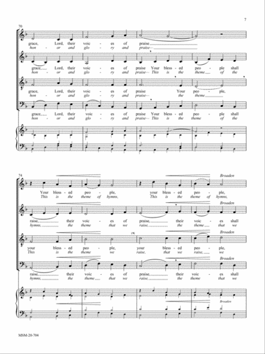 Oh, What Their Joy (O quanta qualia) 4-Part scores gallery preview page 6