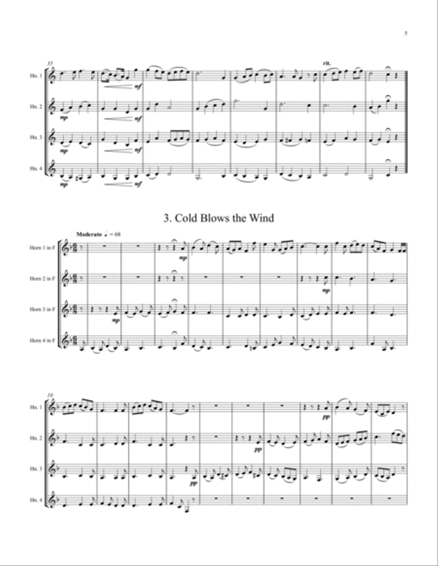 An English Folksong Suite Horn scores gallery preview page 6