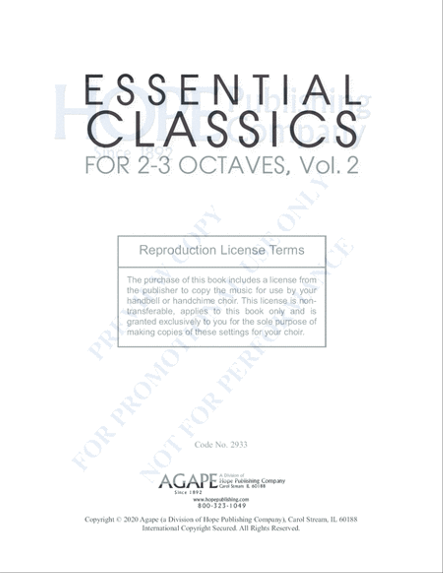 Essential Classics for 2-3 Octaves, Vol. 2 (Reproducible) Reproducible Packs scores gallery preview page 4
