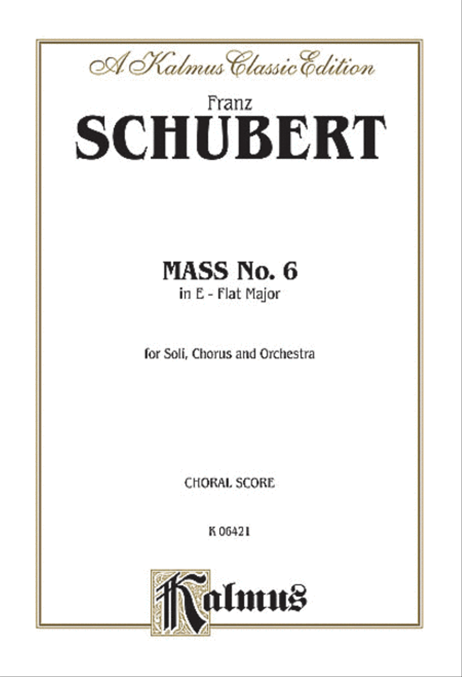 Mass in E-flat Major 4-Part scores gallery preview page 1