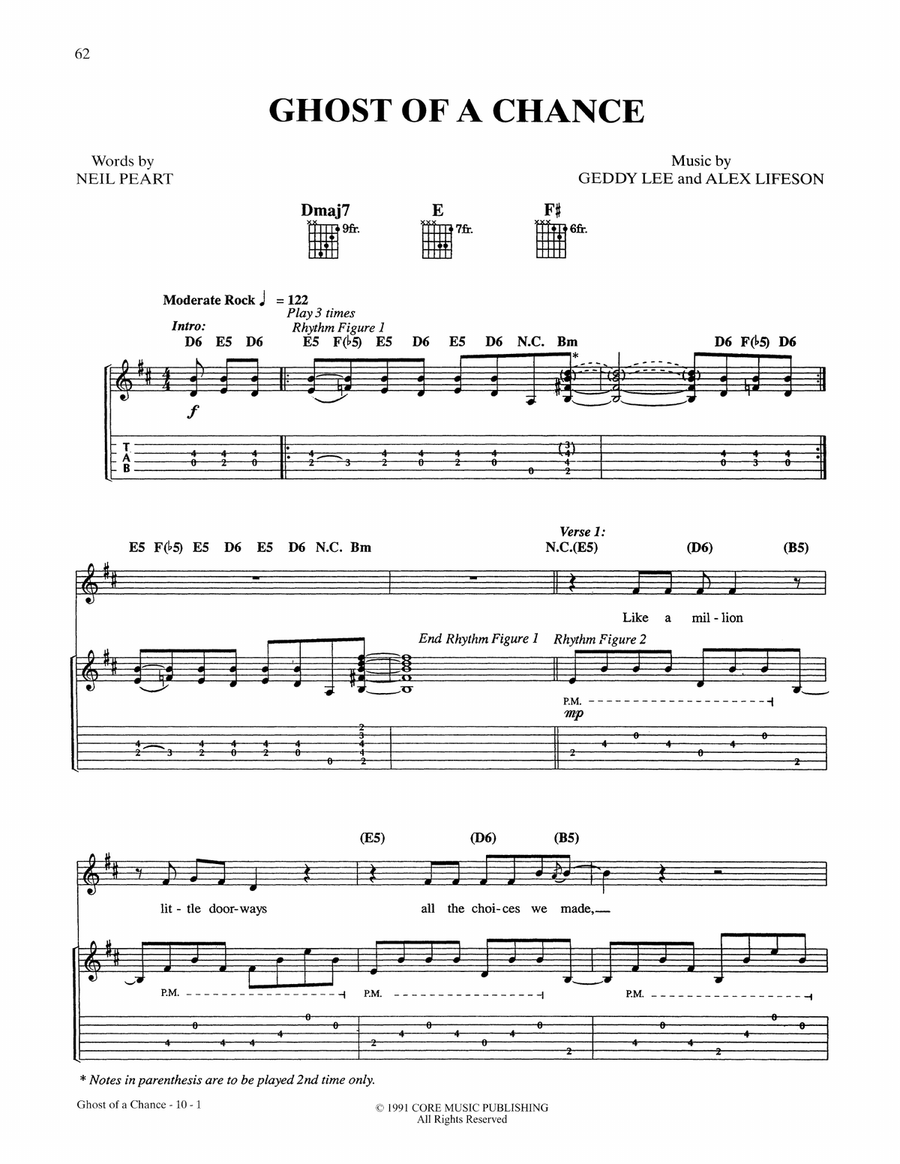 Ghost Of A Chance Ghost Of A Chance Acoustic Guitar scores gallery preview page 1