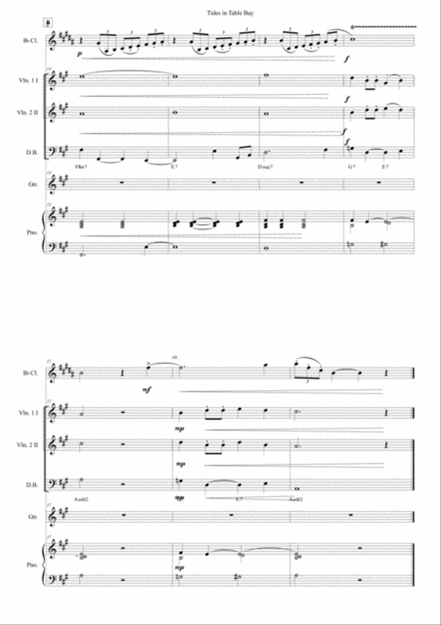 Tides in Table Bay Small Ensemble scores gallery preview page 2