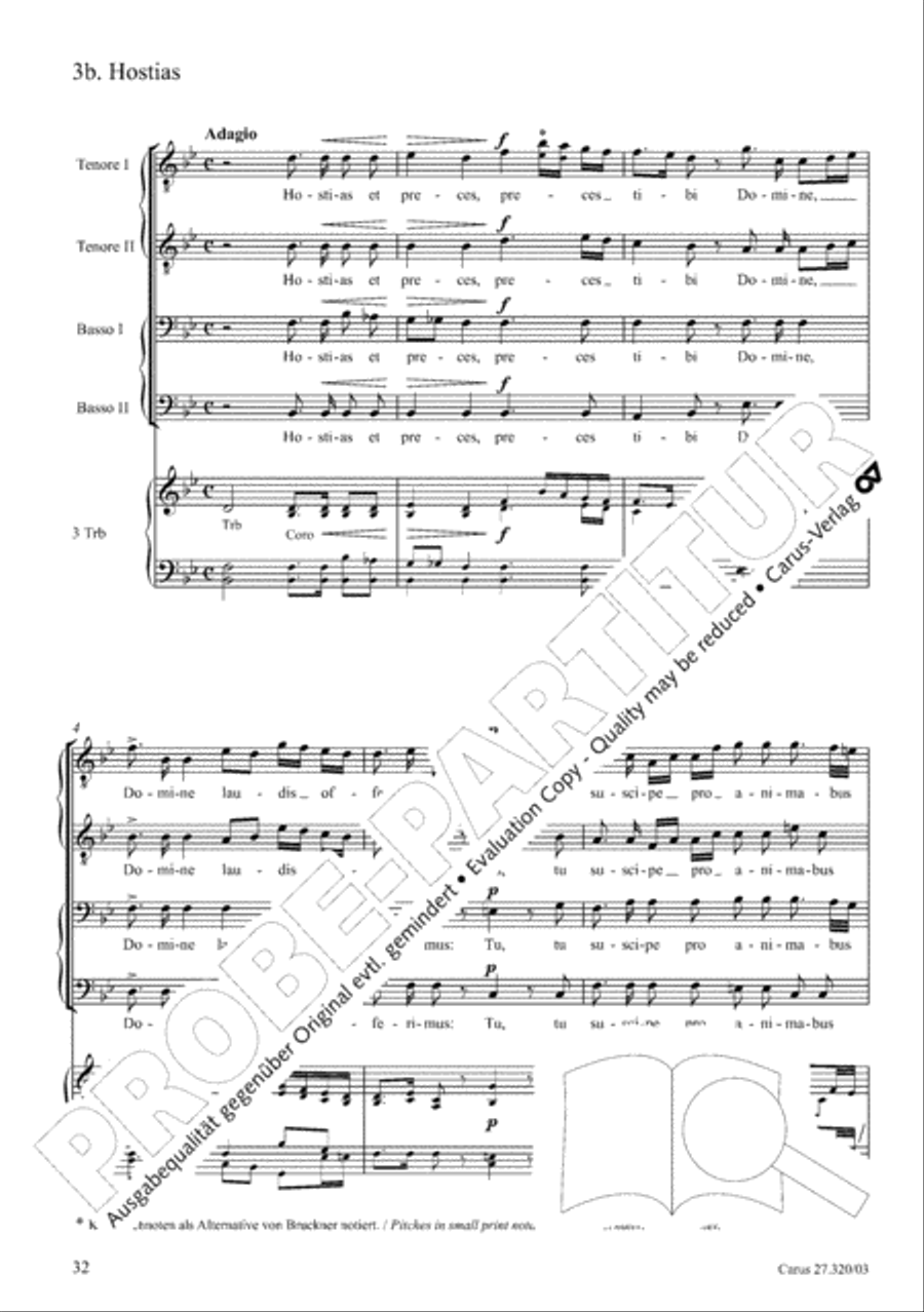 Requiem in D minor 4-Part scores gallery preview page 33