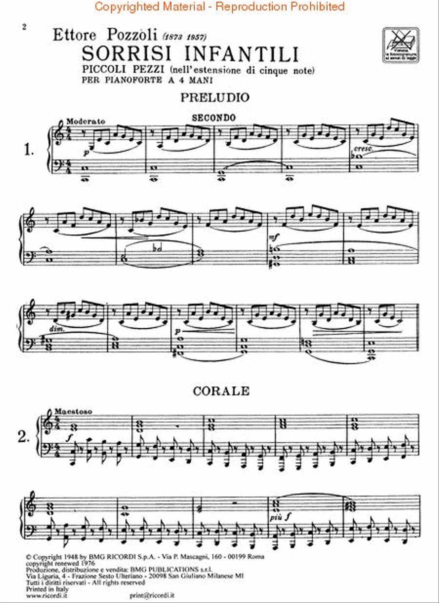 Smiles of Childhood, Little Pieces on 5 Notes Piano Duet scores gallery preview page 3