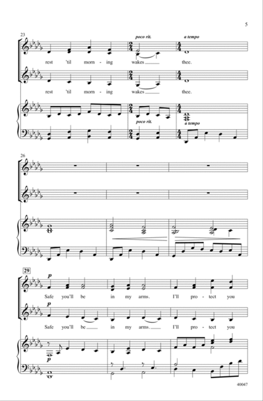 Ally Bally Bee Ally Bally Bee Choir scores gallery preview page 4