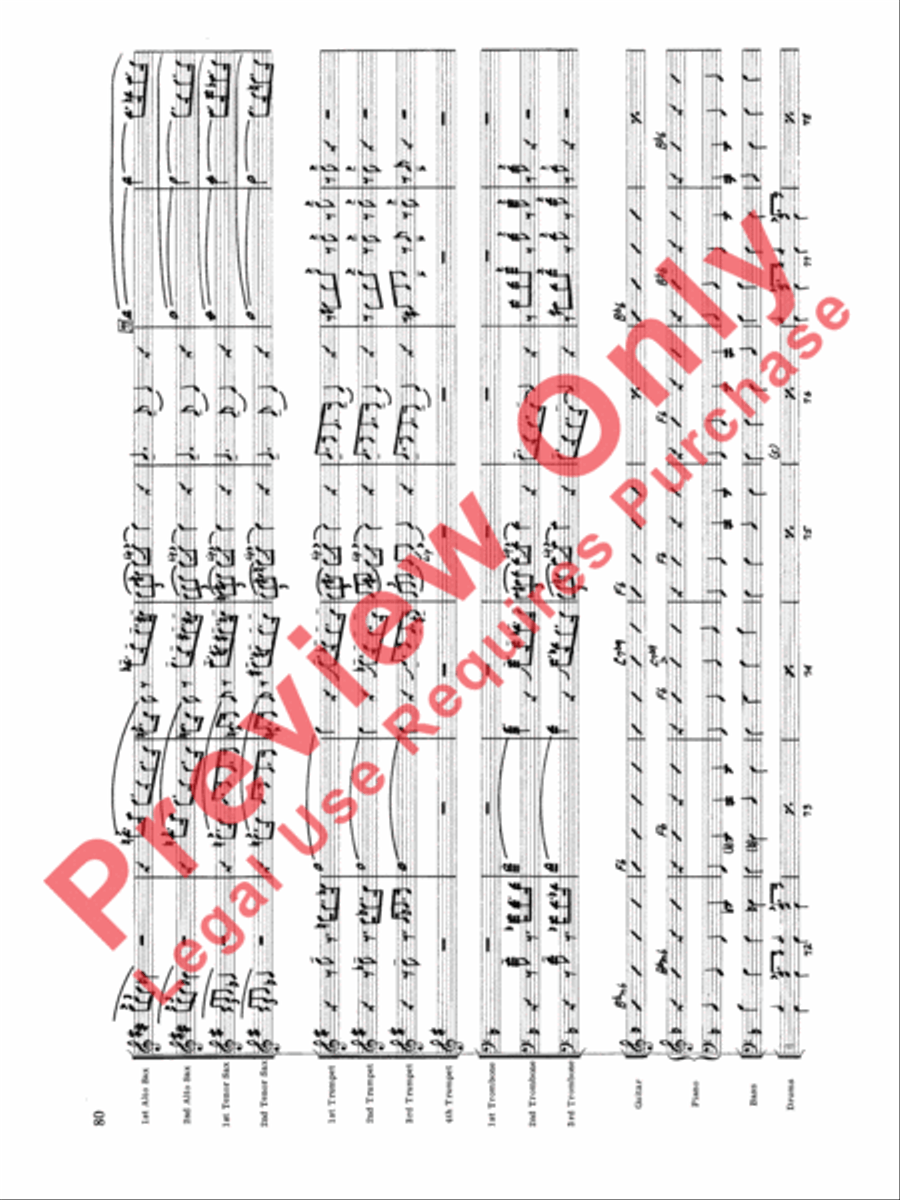 Original Big Band Sounds Big Band scores gallery preview page 81