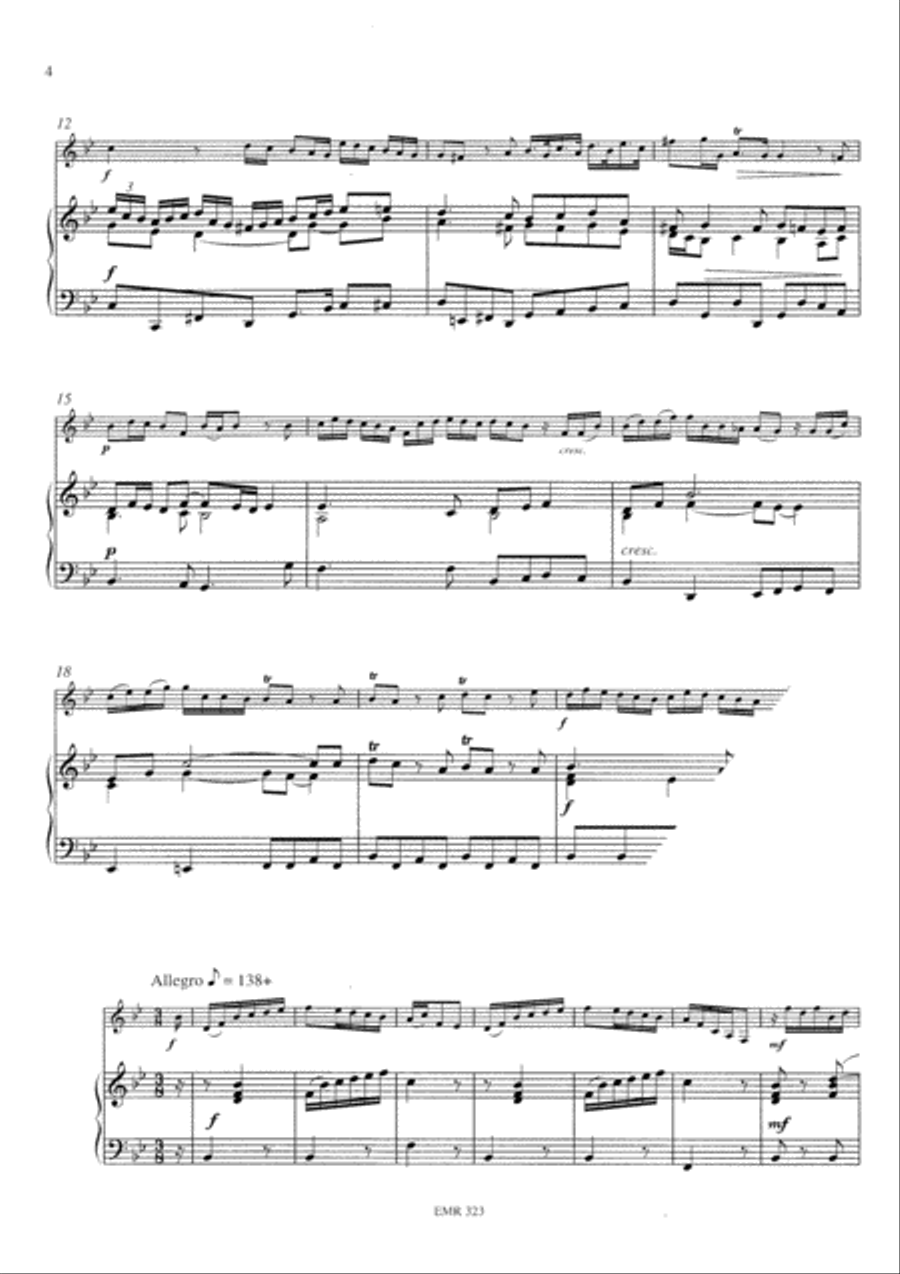 Sonata No. 1 Sonata No. 1 Tenor Saxophone scores gallery preview page 4