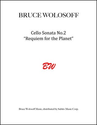 Book cover for Cello Sonata No. 2 Requiem for the Planet