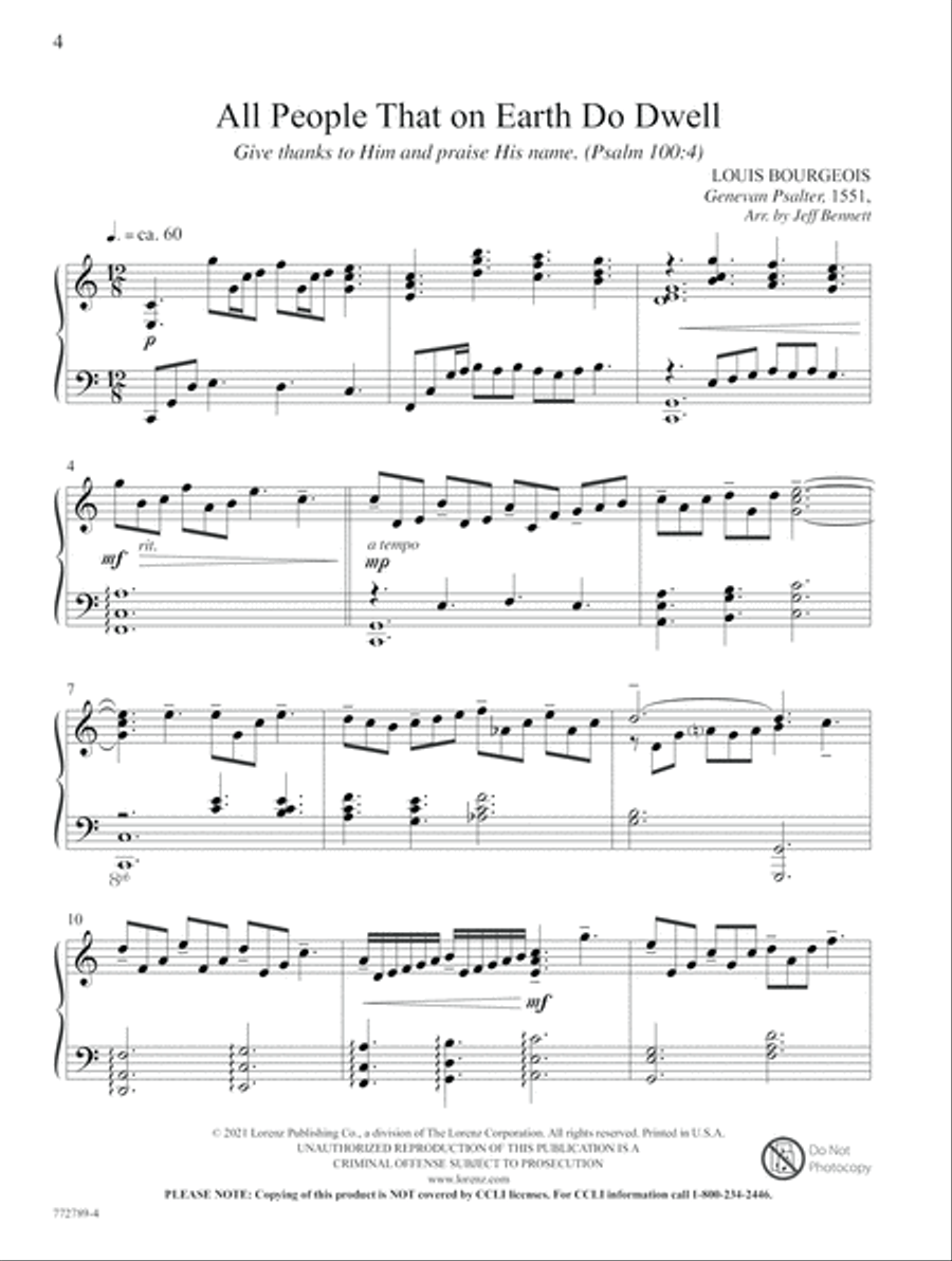 Playing the Psalms Playing the Psalms Piano Solo scores gallery preview page 2
